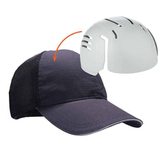 Ergodyne - Adjustable Hook & Loop Strap Vented Baseball Cap with Bump Cap Insert - Exact Tool & Supply