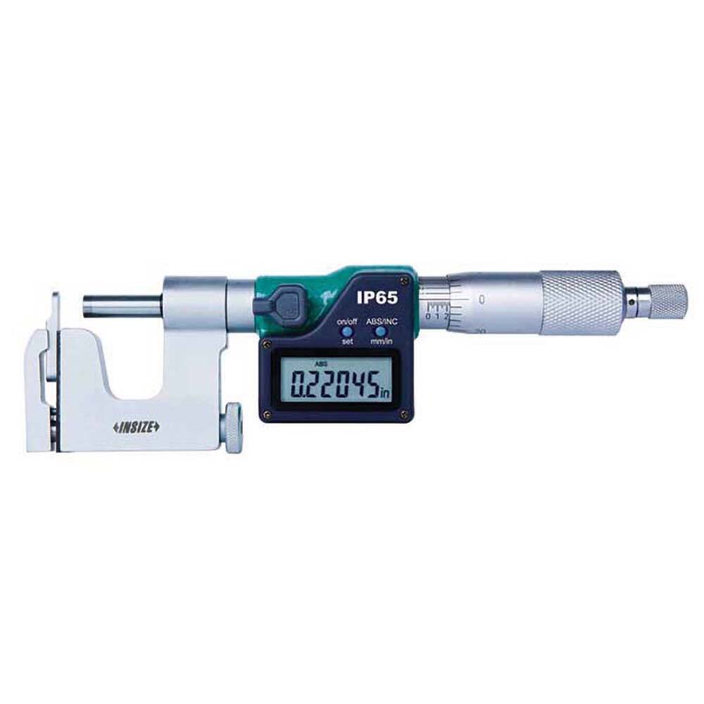 Insize USA LLC - Interchangeable-Anvil Micrometers; Operation Type: Electronic ; Minimum Measurement (mm): 0.00 ; Minimum Measurement (Decimal Inch): 0.0000 ; Digital Counter: No ; Maximum Measurement (Decimal Inch): 1.0000 ; Maximum Measurement (mm): 25 - Exact Tool & Supply