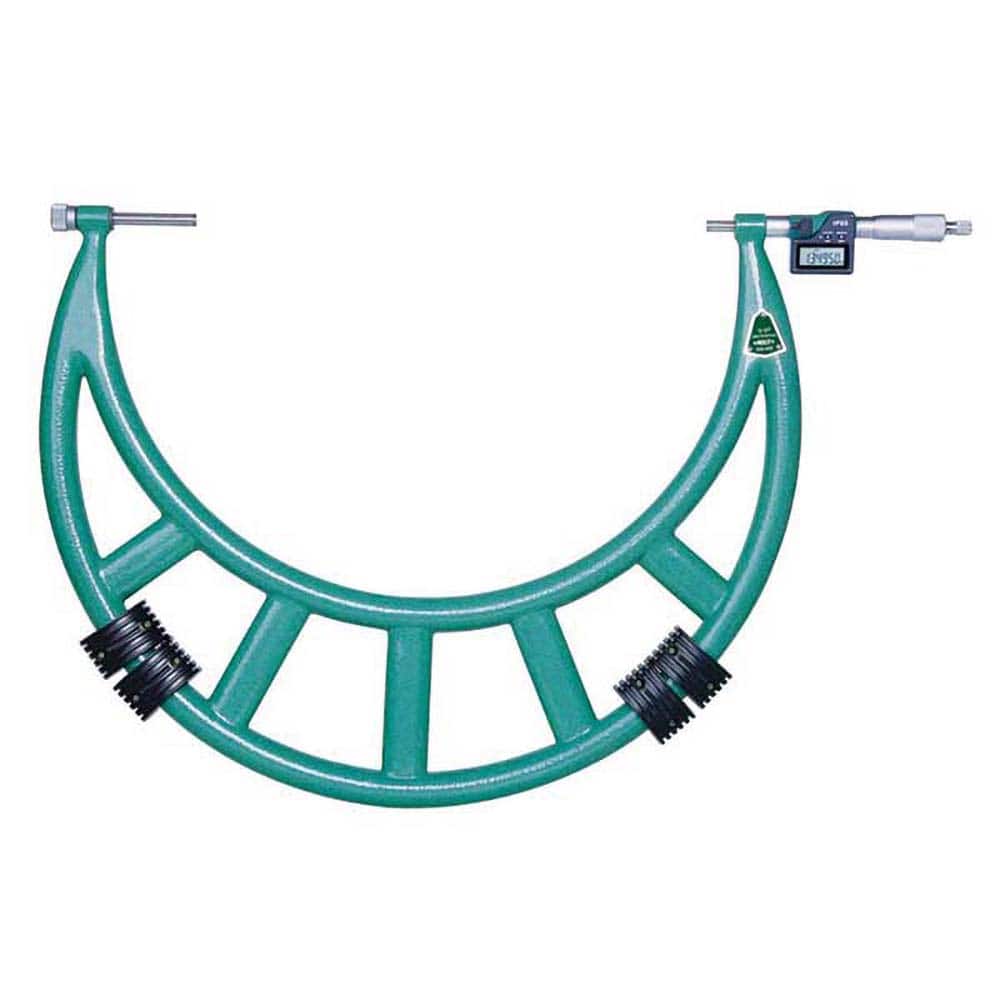 Insize USA LLC - Interchangeable-Anvil Micrometers; Operation Type: Electronic ; Minimum Measurement (Decimal Inch): 16.0000 ; Digital Counter: No ; Maximum Measurement (Decimal Inch): 20.0000 ; Thimble Type: Ratchet Stop ; Graduation (Decimal Inch): 0.0 - Exact Tool & Supply