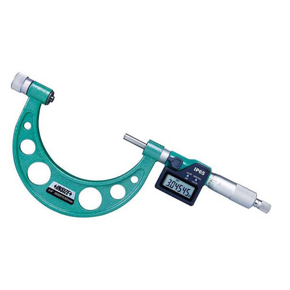 Insize USA LLC - Interchangeable-Anvil Micrometers; Operation Type: Electronic ; Minimum Measurement (mm): 150.00 ; Minimum Measurement (Decimal Inch): 6.0000 ; Digital Counter: No ; Maximum Measurement (Decimal Inch): 12.0000 ; Maximum Measurement (mm): - Exact Tool & Supply