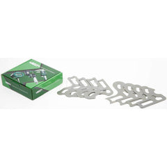 Insize USA LLC - Radius Gage Sets; Minimum Radius (Inch): 9/16 ; Maximum Radius (Inch): 1 ; Number of Pieces: 9 ; Radii Included (Inch): 9/16; 5/8; 11/16; 3/4; 13/16; 7/8; 15/16; 1 ; Radii Included (Decimal Inch): 9/16; 5/8; 11/16; 3/4; 13/16; 7/8; 15/16 - Exact Tool & Supply