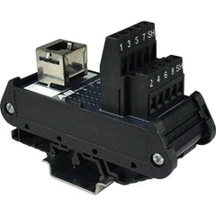 Automation Systems Interconnect - Interface Relay Modules; Input Amperage: 0.01 ; Coil Voltage: 100-120 VAC ; Mounting Type: DIN Rail ; For Use With: Connecting RJ34 Cable to Wire - Exact Tool & Supply