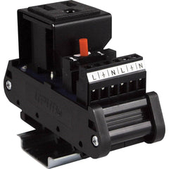 Automation Systems Interconnect - Interface Relay Modules; Input Amperage (mA): 15 ; Input Amperage: 0.01 ; Coil Voltage: 120 VAC ; Mounting Type: DIN Rail ; For Use With: Providing AC outlet in a Panel - Exact Tool & Supply