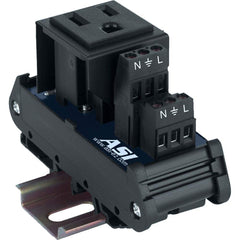 Automation Systems Interconnect - Interface Relay Modules; Input Amperage (mA): 15 ; Input Amperage: 0.01 ; Coil Voltage: 120 VAC ; Mounting Type: DIN Rail ; For Use With: Providing AC outlet in a Panel - Exact Tool & Supply