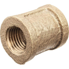 USA Sealing - Brass & Chrome Pipe Fittings; Type: Coupling ; Fitting Size: 1/8 x 1/8 ; End Connections: FBSPT x FBSPT ; Material: Brass ; Pressure Rating (psi): 125 ; Finish/Coating: Uncoated - Exact Tool & Supply