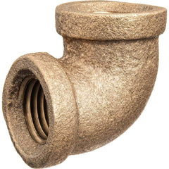 USA Sealing - Brass & Chrome Pipe Fittings; Type: Elbow ; Fitting Size: 3/4 x 3/4 ; End Connections: FBSPT x FBSPT ; Material: Brass ; Pressure Rating (psi): 125 ; Finish/Coating: Uncoated - Exact Tool & Supply