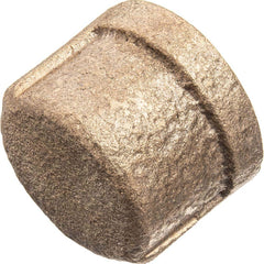 USA Sealing - Brass & Chrome Pipe Fittings; Type: Cap ; Fitting Size: 2 ; End Connections: FBSPT ; Material: Brass ; Pressure Rating (psi): 125 ; Finish/Coating: Uncoated - Exact Tool & Supply