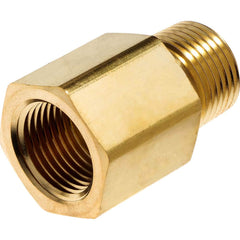 USA Sealing - Brass & Chrome Pipe Fittings; Type: Adapter ; Fitting Size: 1/2 x 1/2 ; End Connections: FBSPT x MNPT ; Material: Brass ; Pressure Rating (psi): 1000 ; Finish/Coating: Uncoated - Exact Tool & Supply