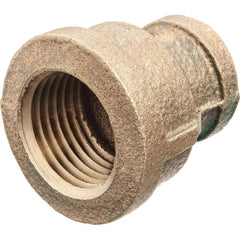 USA Sealing - Brass & Chrome Pipe Fittings; Type: Reducing Coupling ; Fitting Size: 1-1/2 x 1-1/4 ; End Connections: FBSPT x FBSPT ; Material: Brass ; Pressure Rating (psi): 125 ; Finish/Coating: Uncoated - Exact Tool & Supply