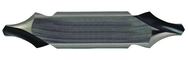 3.15mm x 56mm OAL 60° HSS Center Drill with Flat-Bright Form R - Exact Tool & Supply