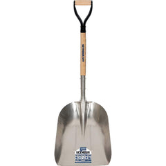 SEYMOUR-MIDWEST - Shovels, Spades, Diggers & Hoes; Type: Scoop ; Blade Type: Square ; Blade Width (Inch): 14-3/4 ; Blade Material: Aluminum ; Handle Length (Inch): 36 ; Handle Type: D-Grip - Exact Tool & Supply