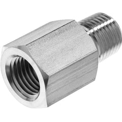USA Sealing - Stainless Steel Pipe Fittings; Type: Adapter ; Fitting Size: 3/8 x 3/8 ; End Connections: FNPT x MNPT ; Material Grade: 304 ; Pressure Rating (psi): 4900 - Exact Tool & Supply