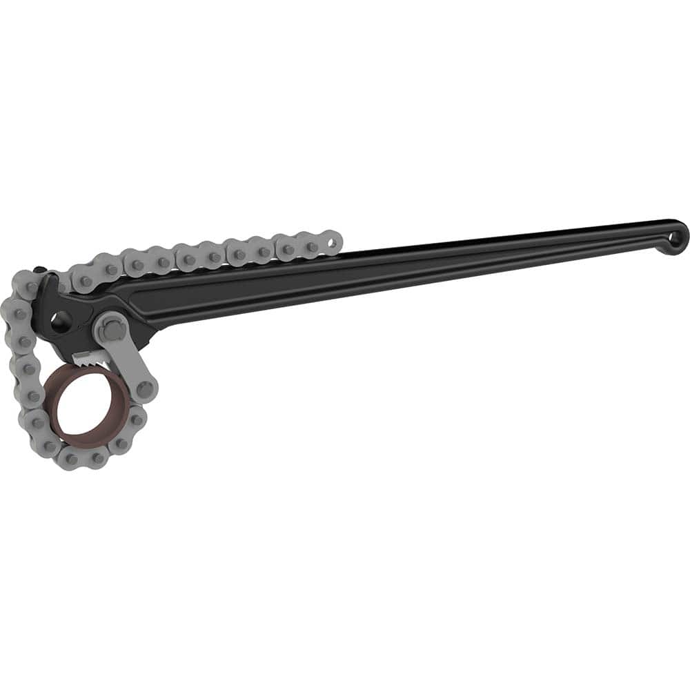 Petol - Chain & Strap Wrenches; Type: Chain Tong ; Maximum Pipe Capacity (Inch): 24 ; Chain/Strap Length: 83 (Inch); Handle Length: 27 (Inch) - Exact Tool & Supply