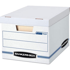 BANKERS BOX - Compartment Storage Boxes & Bins; Type: Storage Box ; Number of Compartments: 1.000 ; Overall Width: 12 ; Overall Depth: 16-1/4 (Inch); Overall Height (Inch): 10-1/2 ; Color: White - Exact Tool & Supply