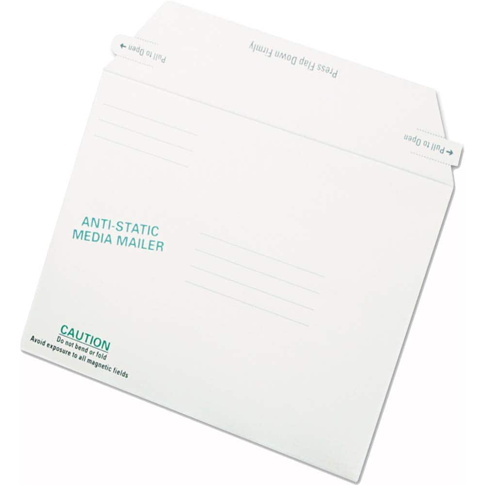 Quality Park - Boxes & Crush-Proof Mailers; Type: Multi-Media Mailers ; Width (Inch): 8-13/16 ; Length (Inch): 8-13/16 ; Height (Inch): 2.5 ; Color: White - Exact Tool & Supply