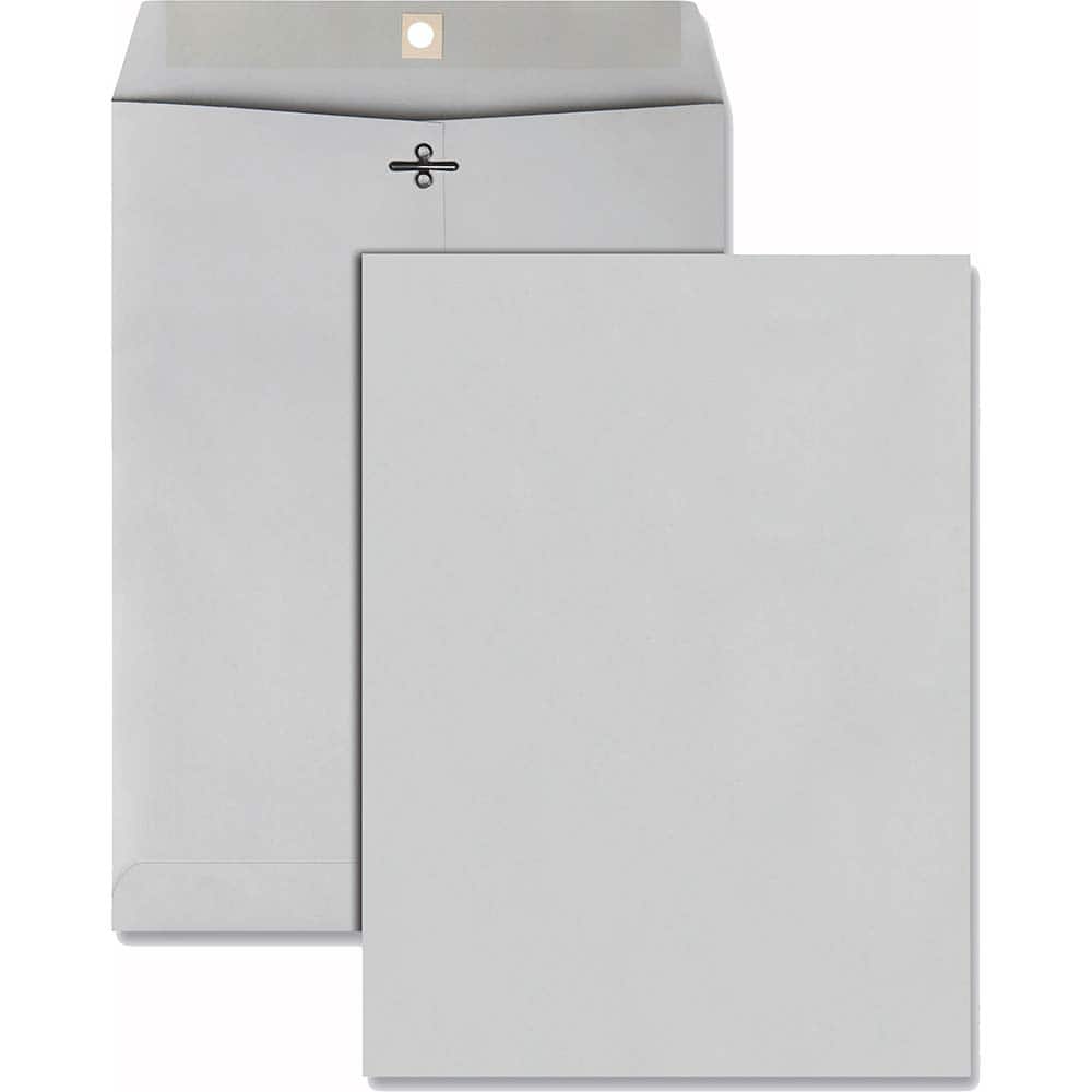 Quality Park - Mailers, Sheets & Envelopes; Type: Clasp Envelope ; Style: Clasp w/Gummed Flap ; Width (Inch): 12 ; Length (Inch): 9 ; Box Quantity: 100 ; Size: 9 x 12 - Exact Tool & Supply