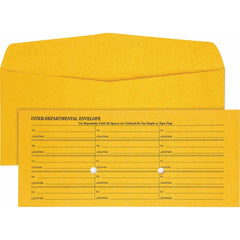 Quality Park - Mailers, Sheets & Envelopes; Type: Inter-Department Envelopes ; Style: Fold Flap ; Width (Inch): 10-3/8 ; Length (Inch): 4-1/2 ; Box Quantity: 500 ; Size: 4.5 x 10.38 - Exact Tool & Supply