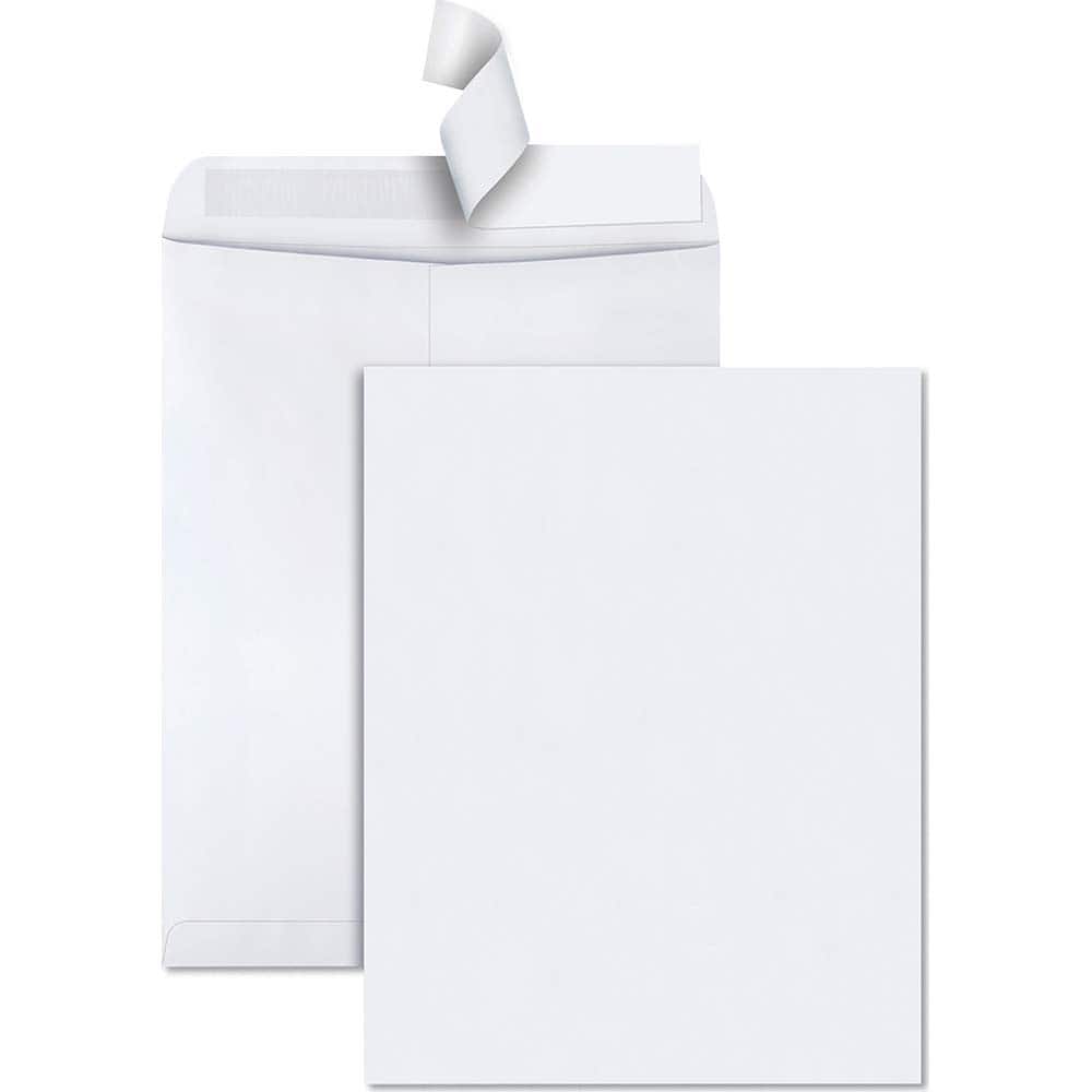 Quality Park - Mailers, Sheets & Envelopes; Type: Catalog Envelope ; Style: Self Seal ; Width (Inch): 15-1/2 ; Length (Inch): 12 ; Box Quantity: 100 ; Size: 12 x 15.5 - Exact Tool & Supply