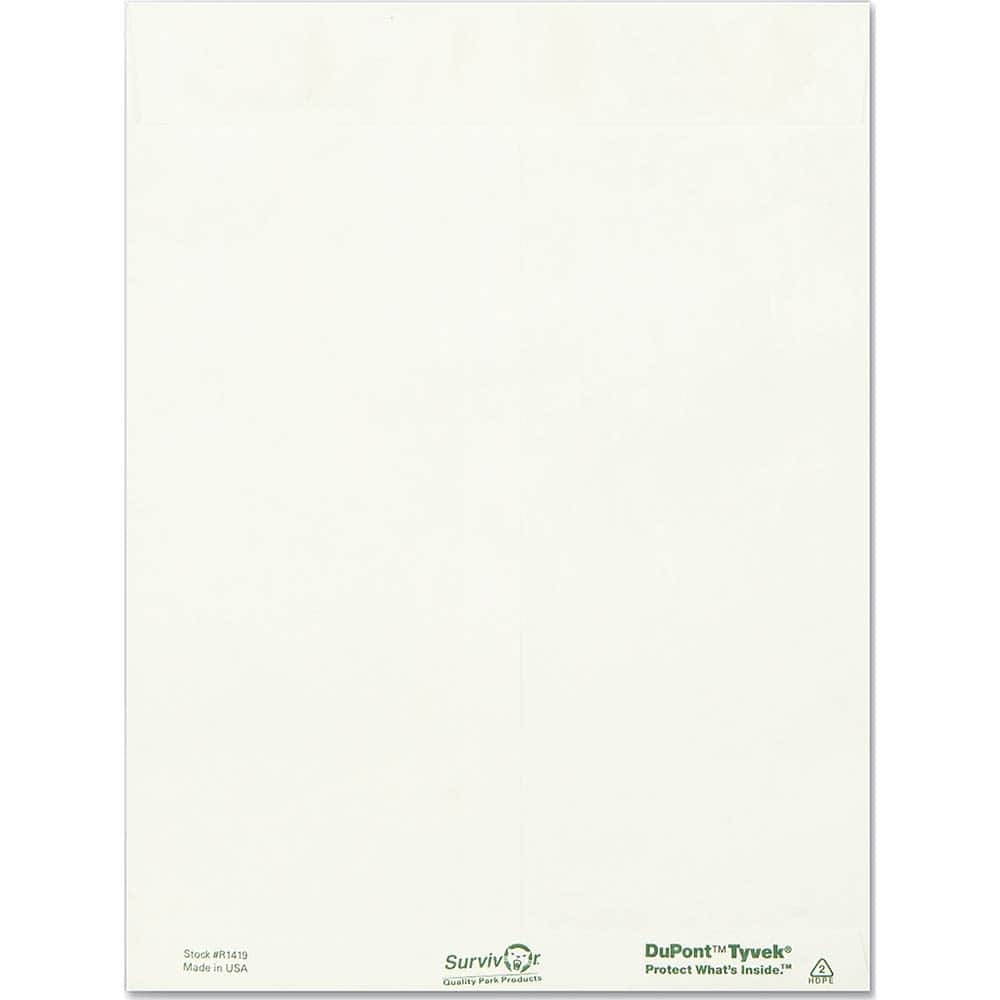 Survivor - Mailers, Sheets & Envelopes; Type: Catalog Envelope ; Style: Self Seal ; Width (Inch): 12 ; Length (Inch): 9 ; Box Quantity: 15 ; Size: 9 x 12 - Exact Tool & Supply