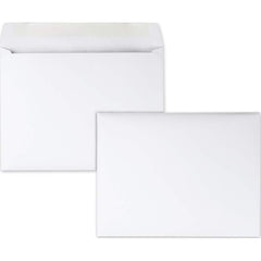Quality Park - Mailers, Sheets & Envelopes; Type: Open-Side Booklet Envelope ; Style: Gummed Flap ; Width (Inch): 12 ; Length (Inch): 9 ; Box Quantity: 100 ; Size: 9 x 12 - Exact Tool & Supply