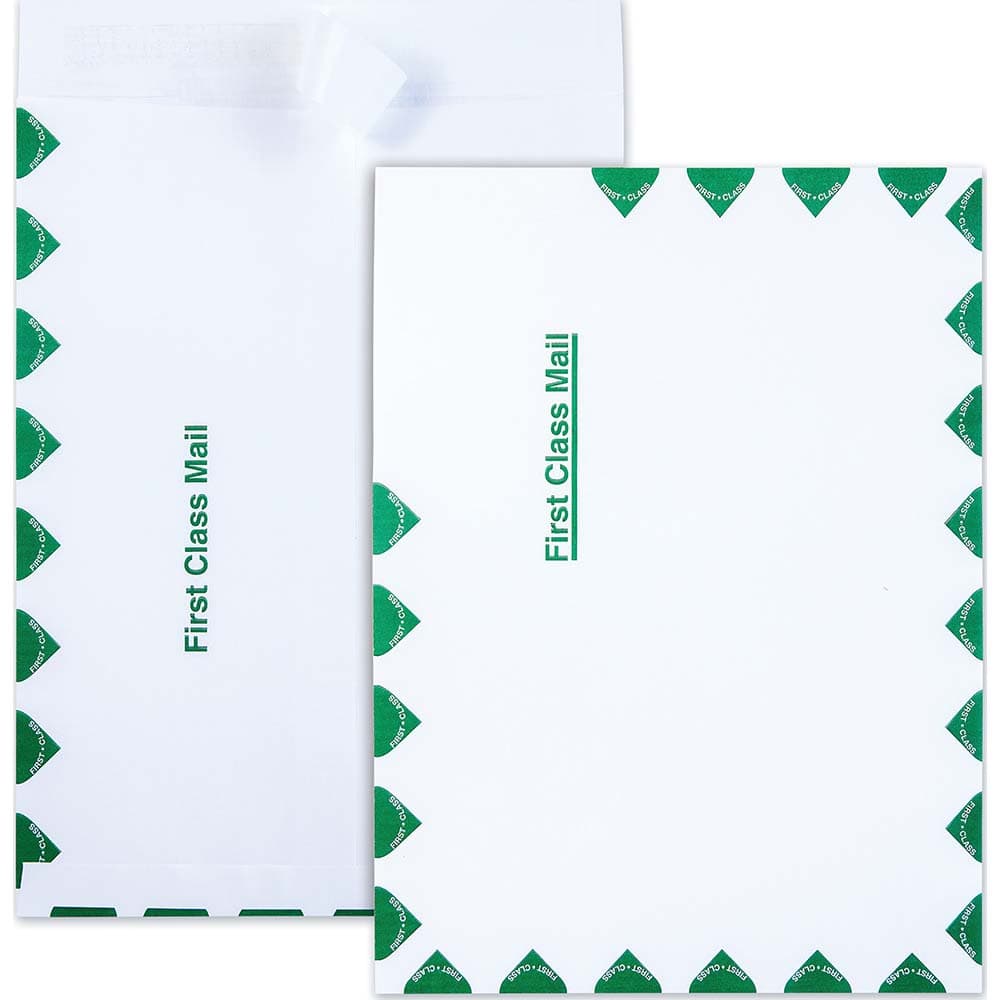 Quality Park - Mailers, Sheets & Envelopes; Type: Poly Mailer ; Style: Self Seal ; Width (Inch): 12 ; Length (Inch): 9 ; Box Quantity: 100 ; Size: 9 x 12 - Exact Tool & Supply