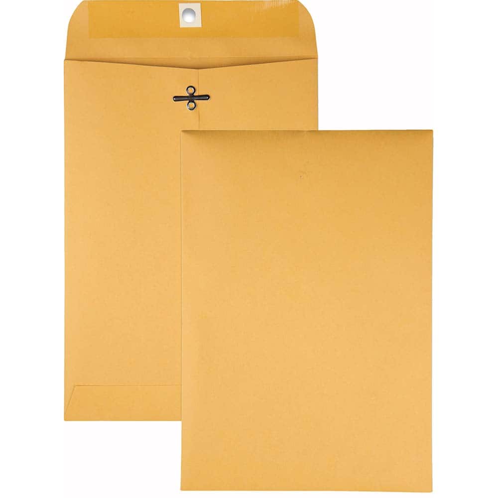 Quality Park - Mailers, Sheets & Envelopes; Type: Clasp Envelope ; Style: Clasp w/Gummed Flap ; Width (Inch): 10 ; Length (Inch): 7 ; Box Quantity: 100 ; Size: 7 x 10 - Exact Tool & Supply
