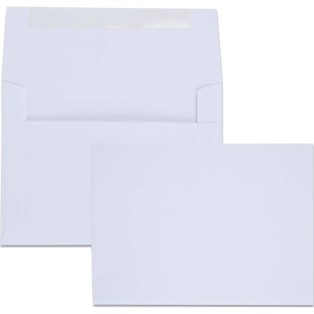 Quality Park - Mailers, Sheets & Envelopes; Type: Greeting Card Envelope ; Style: Gummed Flap ; Width (Inch): 6-1/2 ; Length (Inch): 4-3/4 ; Box Quantity: 100 ; Size: 4.75 x 6.5 - Exact Tool & Supply