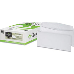 Quality Park - Mailers, Sheets & Envelopes; Type: Business Envelope ; Style: Gummed Flap ; Width (Inch): 9-1/2 ; Length (Inch): 4-1/8 ; Box Quantity: 500 ; Size: 4.13 x 9.5 - Exact Tool & Supply