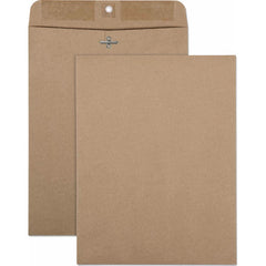 Quality Park - Mailers, Sheets & Envelopes; Type: Clasp Envelope ; Style: Clasp w/Gummed Flap ; Width (Inch): 12 ; Length (Inch): 9 ; Box Quantity: 100 ; Size: 9 x 12 - Exact Tool & Supply
