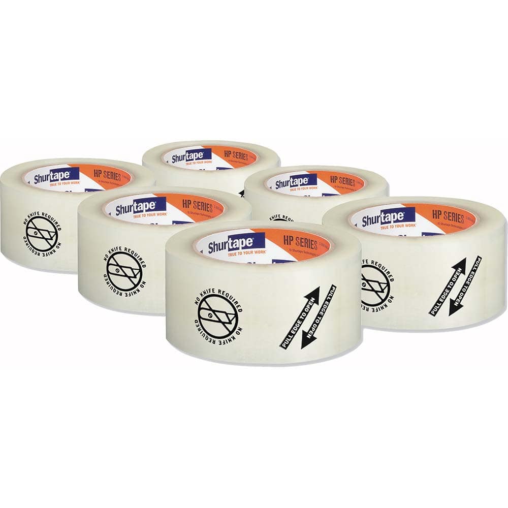 Duck - Packing Tape; Tape Type: Packaging ; Color: Clear ; Adhesive Material: Synthetic Rubber ; Width (Inch): 2-5/64 ; Length: 110 yd ; Material Type: Plastic - Exact Tool & Supply