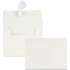 Quality Park - Mailers, Sheets & Envelopes; Type: Greeting Card Envelope ; Style: Self Seal ; Width (Inch): 5-3/4 ; Length (Inch): 4-3/8 ; Box Quantity: 100 ; Size: 4.38 x 5.75 - Exact Tool & Supply