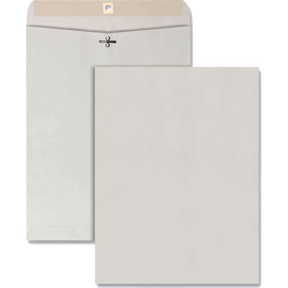 Quality Park - Mailers, Sheets & Envelopes; Type: Clasp Envelope ; Style: Clasp w/Gummed Flap ; Width (Inch): 13 ; Length (Inch): 10 ; Box Quantity: 100 ; Size: 10 x 13 - Exact Tool & Supply