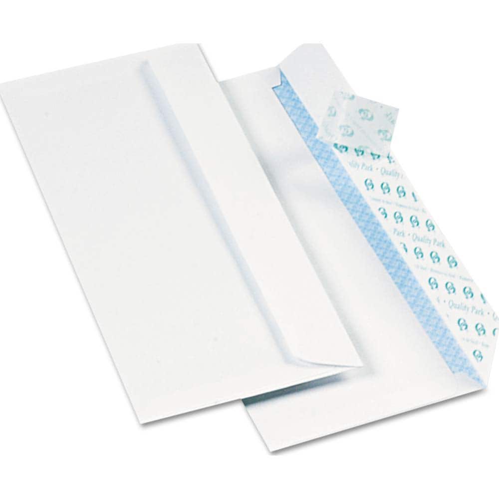 Quality Park - Mailers, Sheets & Envelopes; Type: Security Envelope ; Style: Self Seal ; Width (Inch): 9-1/2 ; Length (Inch): 4-1/8 ; Box Quantity: 1000 ; Size: 4.13 x 9.5 - Exact Tool & Supply