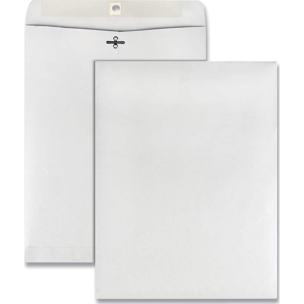 Quality Park - Mailers, Sheets & Envelopes; Type: Clasp Envelope ; Style: Clasp w/Gummed Flap ; Width (Inch): 13 ; Length (Inch): 10 ; Box Quantity: 100 ; Size: 10 x 13 - Exact Tool & Supply