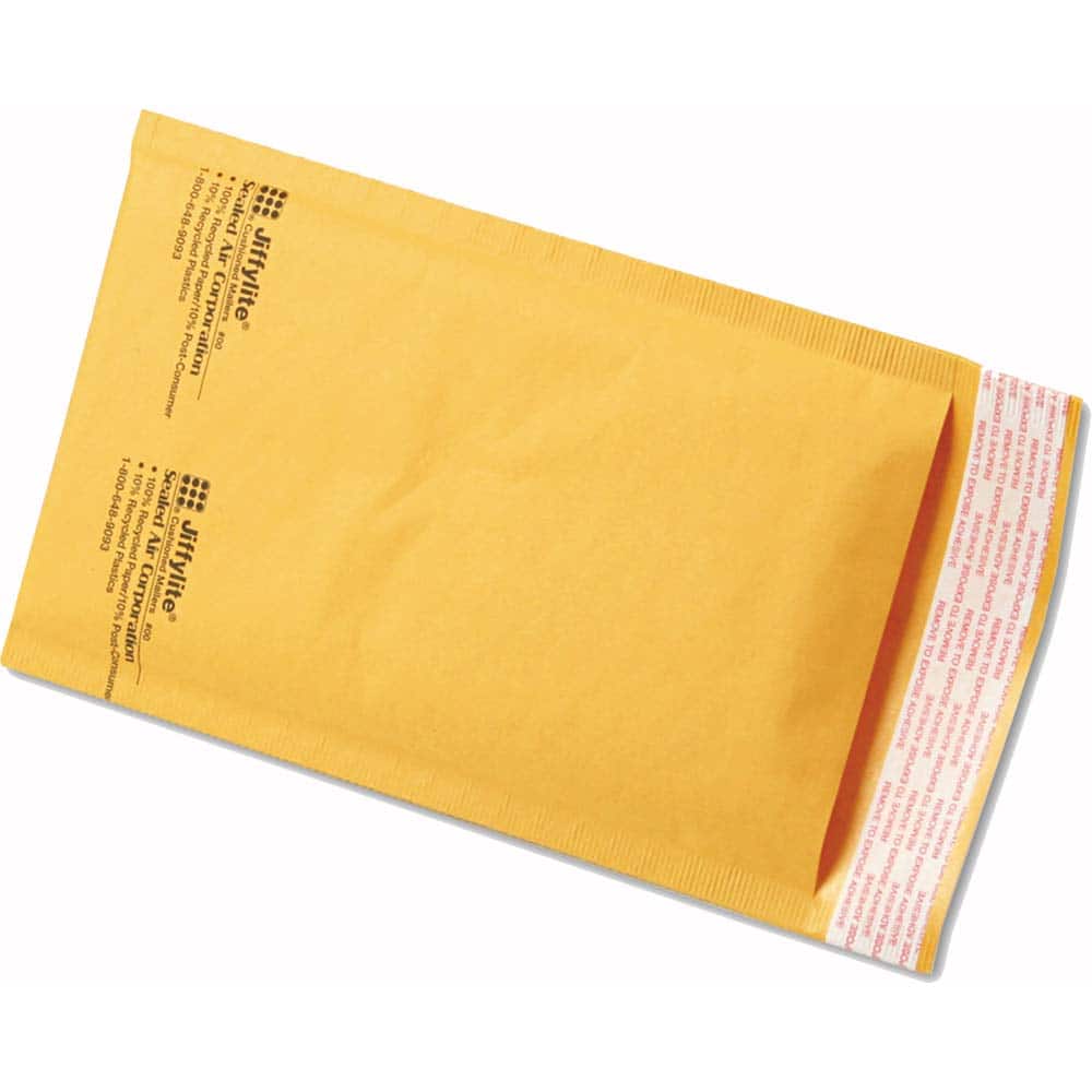 Sealed Air - Mailers, Sheets & Envelopes; Type: Bubble Mailer ; Style: Self Adhesive ; Width (Inch): 10 ; Length (Inch): 5 ; Box Quantity: 250 ; Size: 5 x 10 - Exact Tool & Supply