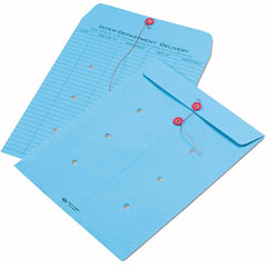 Quality Park - Mailers, Sheets & Envelopes; Type: Inter-Department Envelopes ; Style: String & Button ; Width (Inch): 13 ; Length (Inch): 10 ; Box Quantity: 100 ; Size: 10 x 13 - Exact Tool & Supply