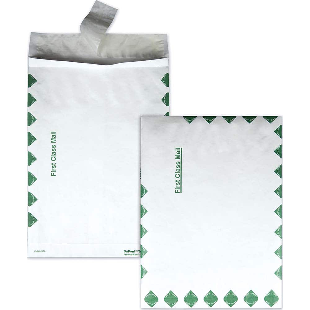 Survivor - Mailers, Sheets & Envelopes; Type: Expandable Envelope ; Style: Self Seal ; Width (Inch): 13 ; Length (Inch): 10 ; Box Quantity: 100 ; Size: 10 x 13 - Exact Tool & Supply