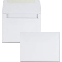 Quality Park - Mailers, Sheets & Envelopes; Type: Greeting Card Envelope ; Style: Gummed Flap ; Width (Inch): 5-3/4 ; Length (Inch): 4-3/8 ; Box Quantity: 500 ; Size: 4.38 x 5.75 - Exact Tool & Supply