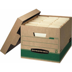 BANKERS BOX - Compartment Storage Boxes & Bins; Type: Storage Box ; Number of Compartments: 1.000 ; Overall Width: 12 ; Overall Depth: 16-1/4 (Inch); Overall Height (Inch): 10-1/2 ; Color: Kraft - Exact Tool & Supply