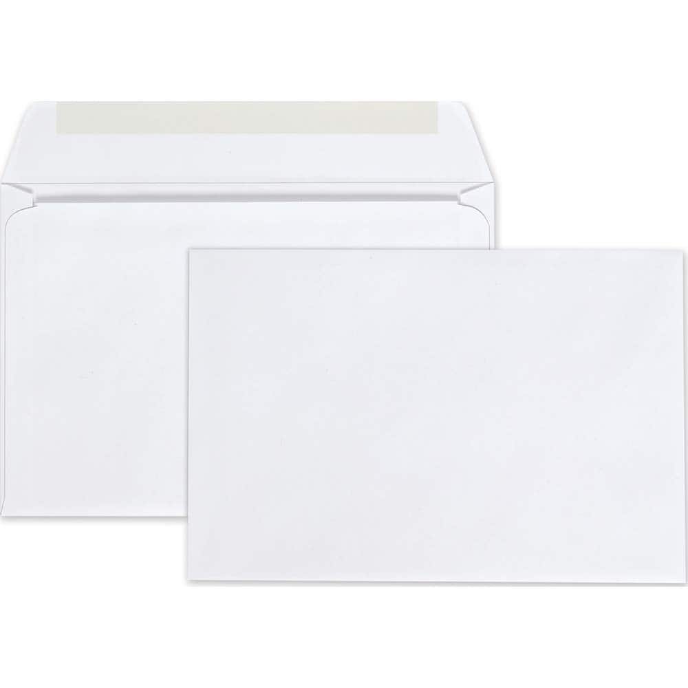 Quality Park - Mailers, Sheets & Envelopes; Type: Open-Side Booklet Envelope ; Style: Gummed Flap ; Width (Inch): 9 ; Length (Inch): 6 ; Box Quantity: 100 ; Size: 6 x 9 - Exact Tool & Supply