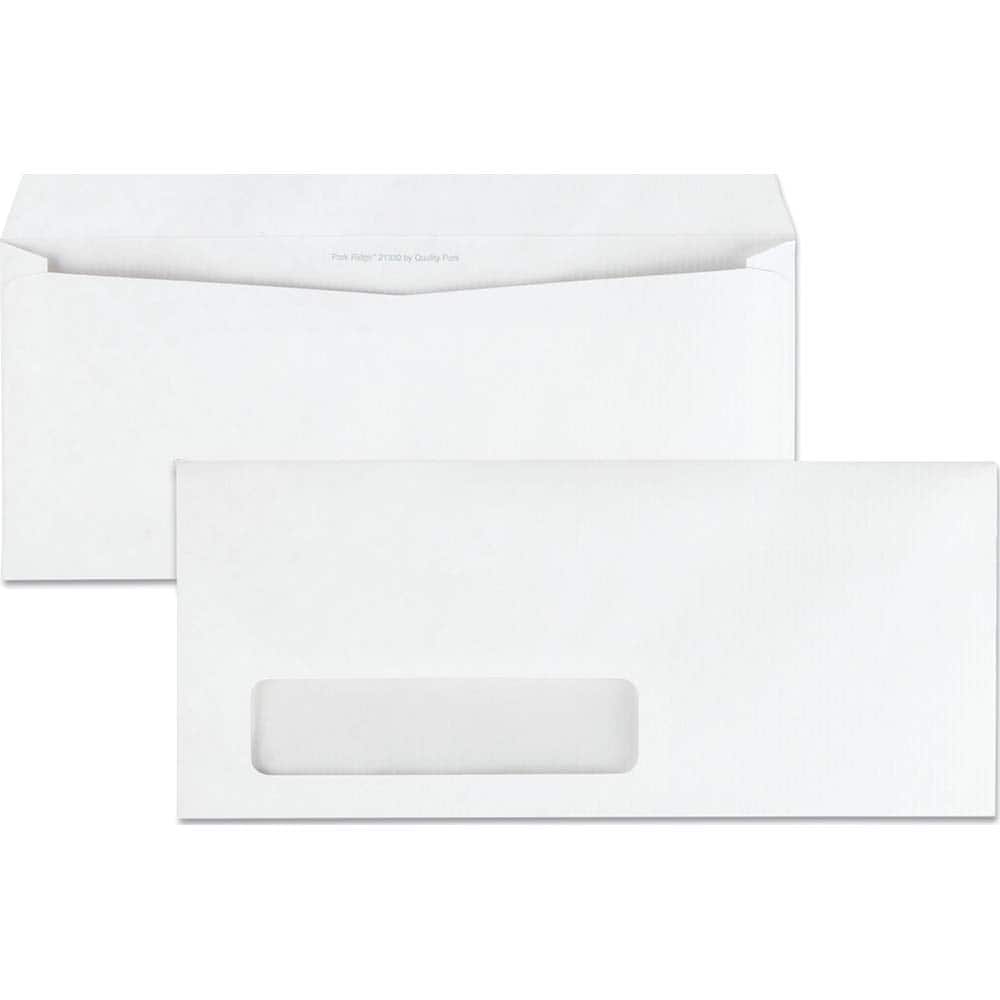 Quality Park - Mailers, Sheets & Envelopes; Type: Business Envelope ; Style: Gummed Flap ; Width (Inch): 9-1/2 ; Length (Inch): 4-1/8 ; Box Quantity: 500 ; Size: 4.13 x 9.5 - Exact Tool & Supply