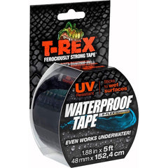 T-Rex - Waterproof Tape; Material Type: Butyl ; Width (Inch): 2 ; Length (yd): 1.66 ; Color: Black - Exact Tool & Supply