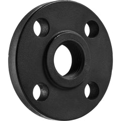 USA Sealing - Black & Galvanized Flanges; Style: Threaded ; Pipe Size: 2 (Inch); Outside Diameter (Inch): 6-1/2 ; Distance Across Bolt Hole Centers: 5 (Inch); Pressure Rating (psi): 600 ; Number of Holes: 8.000 - Exact Tool & Supply