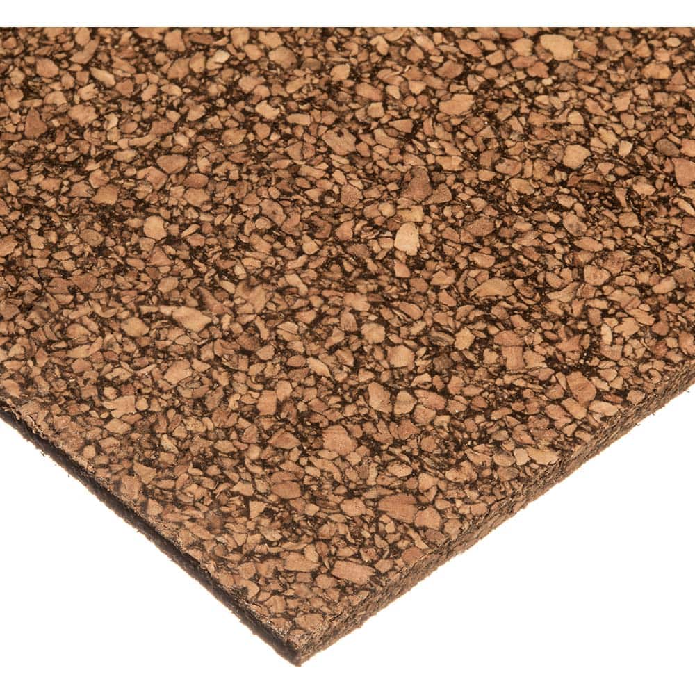 USA Sealing - Sheet Gasketing; Width (Inch): 36 ; Thickness: 1/8 (Inch); Length (Inch): 36.0000 ; Color: Brown ; Material: Cork with SBR Sponge Rubber Blend ; Maximum Temperature (F): 350.000 - Exact Tool & Supply
