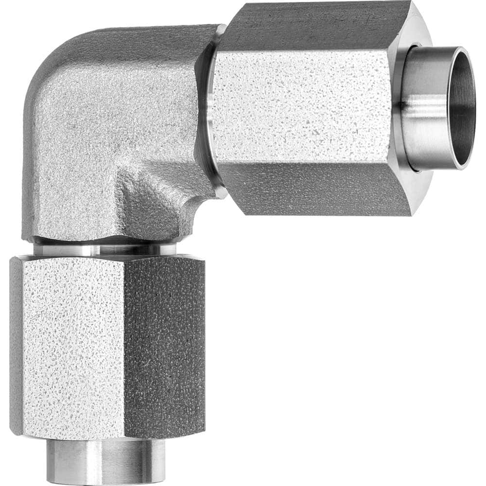 USA Sealing - Metal Compression Tube Fittings; Type: Union Elbow ; End Connections: Tube OD x Tube OD ; Tube Outside Diameter (Inch): 1/4 ; Thread Size: None ; Material: Steel - Exact Tool & Supply