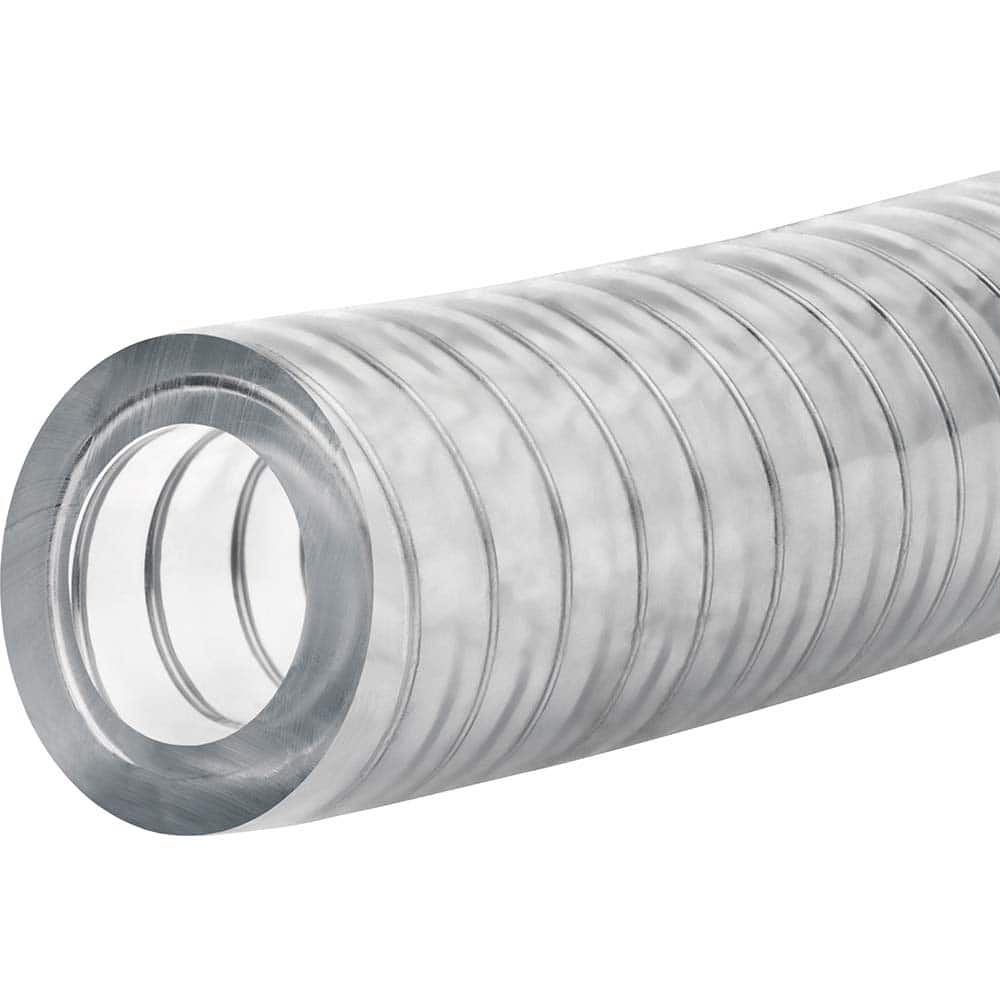 USA Sealing - Plastic, Rubber & Synthetic Tube; Inside Diameter (mm): 25.0000 ; Outside Diameter (mm): 34.0000 ; Wall Thickness (mm): 4.50 ; Material: PVC ; Maximum Working Pressure (psi): 70 ; Color: Clear - Exact Tool & Supply