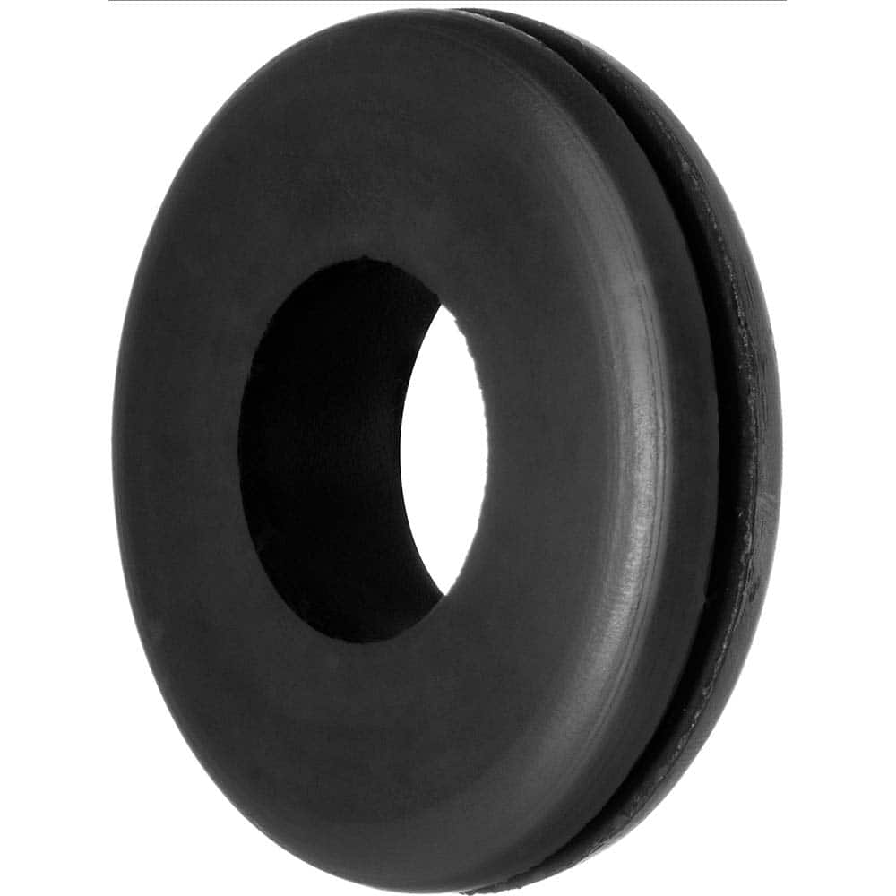 USA Sealing - Grommets; Type: General-Purpose Push-In Grommet ; Outside Diameter (Inch): 2-7/8 ; Overall Thickness (Decimal Inch): 7/16 ; Inside Diameter Inch: 1-1/4 (Inch); Material: SBR Rubber ; Type: General-Purpose Push-In Grommet - Exact Tool & Supply