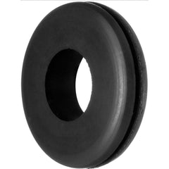 USA Sealing - Grommets; Type: General-Purpose Push-In Grommet ; Outside Diameter (Inch): 1 ; Overall Thickness (Decimal Inch): 7/16 ; Inside Diameter Inch: 1/4 (Inch); Material: SBR Rubber ; Type: General-Purpose Push-In Grommet - Exact Tool & Supply