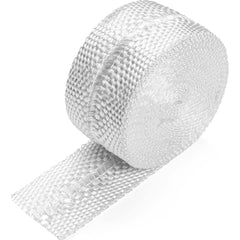 USA Sealing - Sheet Gasketing; Width (Inch): 1-1/2 ; Thickness: 1/8 (Inch); Length (Inch): 1200.0000 ; Length (Feet): 100 ; Color: White ; Material: Fiberglass Fabric - Exact Tool & Supply