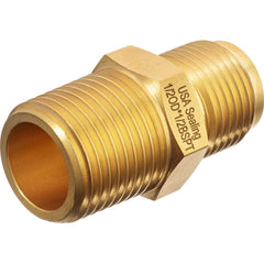 USA Sealing - Metal Flared Tube Fittings; Type: Straight Adapter ; Flared Degrees: 45 ; End Connections: Male JIC x MBSPT ; Thread Size: 1/2 ; Tube Outside Diameter (Inch): 3/8 ; Thread Type: Male BSPT - Exact Tool & Supply